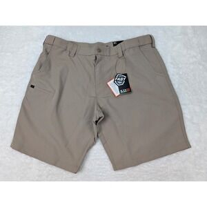 5.11 Tactical Men's Fast-Tac Urban Shorts Men's 42x10.5 Ripstop 73342 -Khaki NWT
